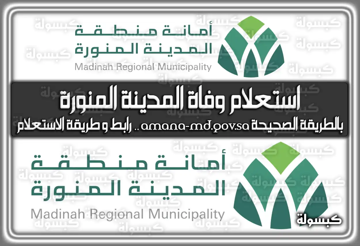 استعلام وفيات المدينة المنورة 2026 - 1447: رابط الأسماء ومواقع العزاء (الطريقة الصحيحة)