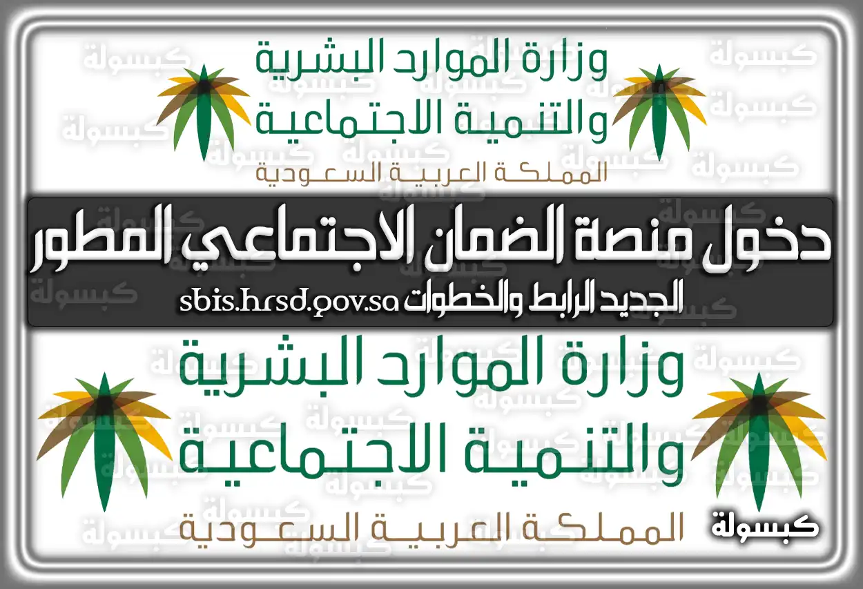 دخول منصة الضمان الاجتماعي المطور الجديد الرابط والخطوات