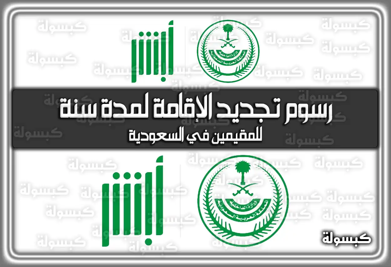 رسوم تجديد الإقامة لمدة سنة للمقيمين في السعودية 2026 - 1447