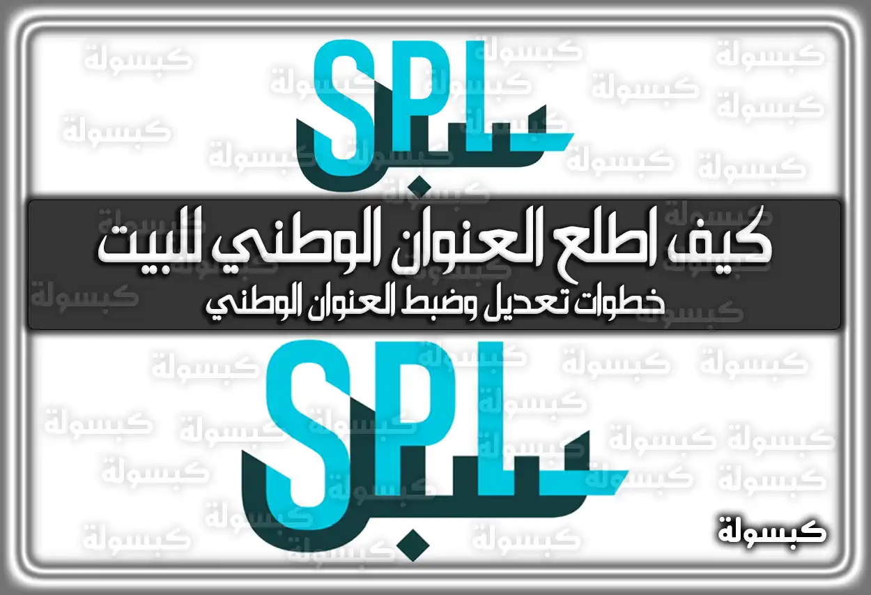 كيف اطلع العنوان الوطني للبيت
