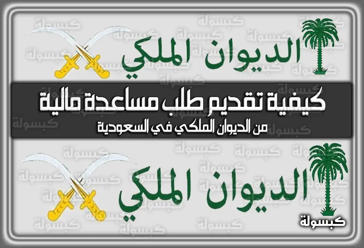 كيفية تقديم طلب مساعدة مالية من الديوان الملكي 1447 - 2026 (تم التحديث)
