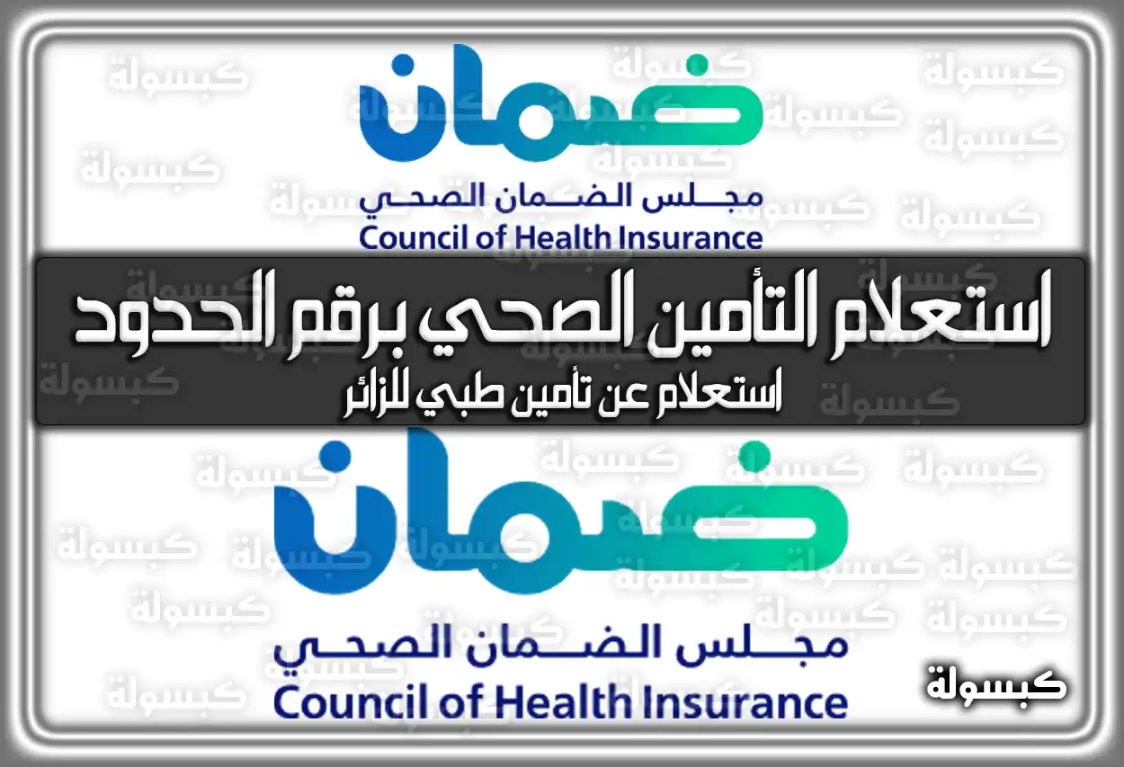 الاستعلام عن التأمين الصحي برقم الحدود في السعودية 2026 - 1447