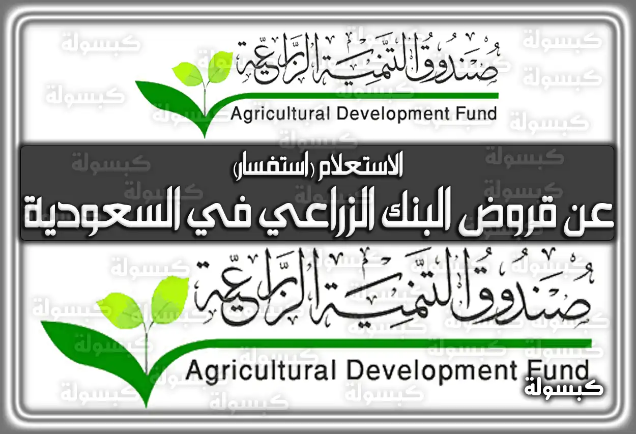 الاستعلام (استفسار) عن قروض البنك الزراعي برقم الهوية 2026 - 1447 (في السعودية)