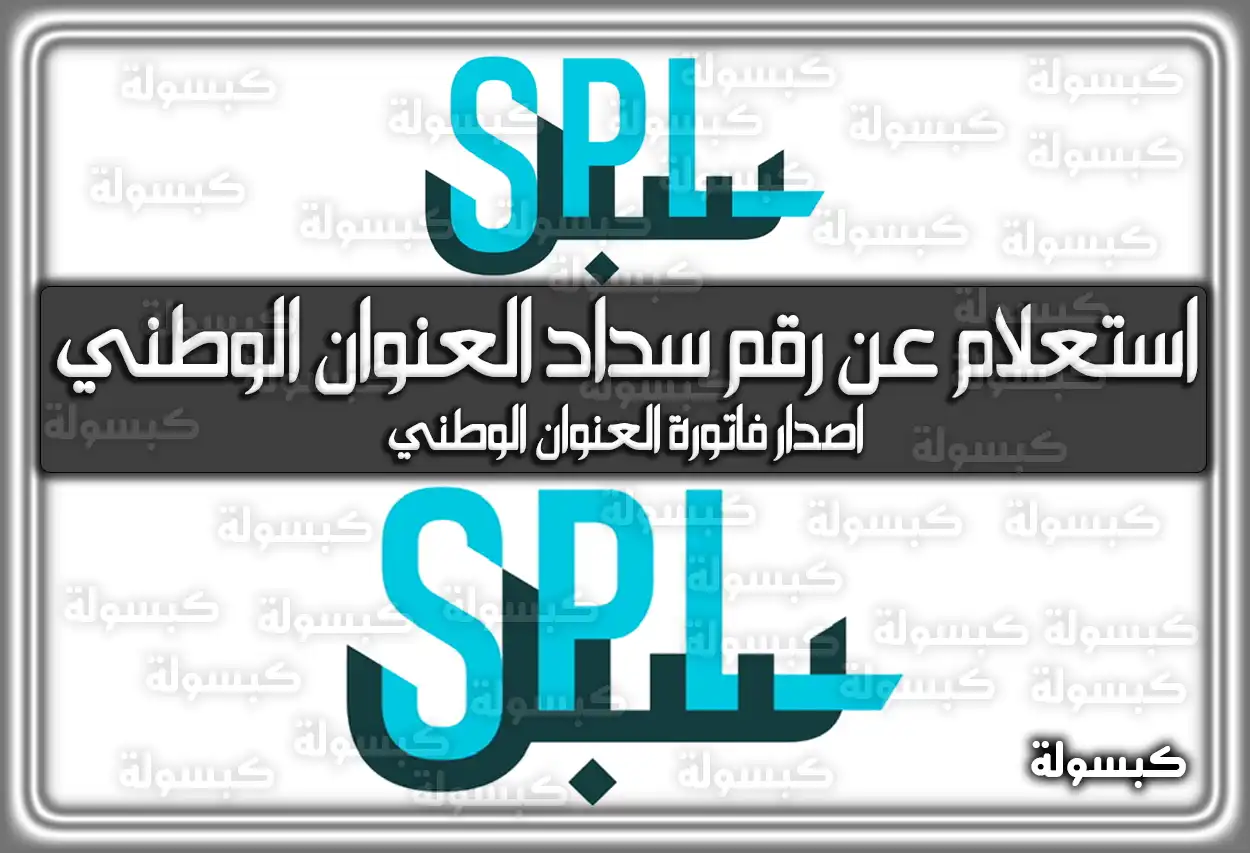 استعلام عن رقم سداد العنوان الوطني 2026 - 1447 (الخطوات والرسوم)