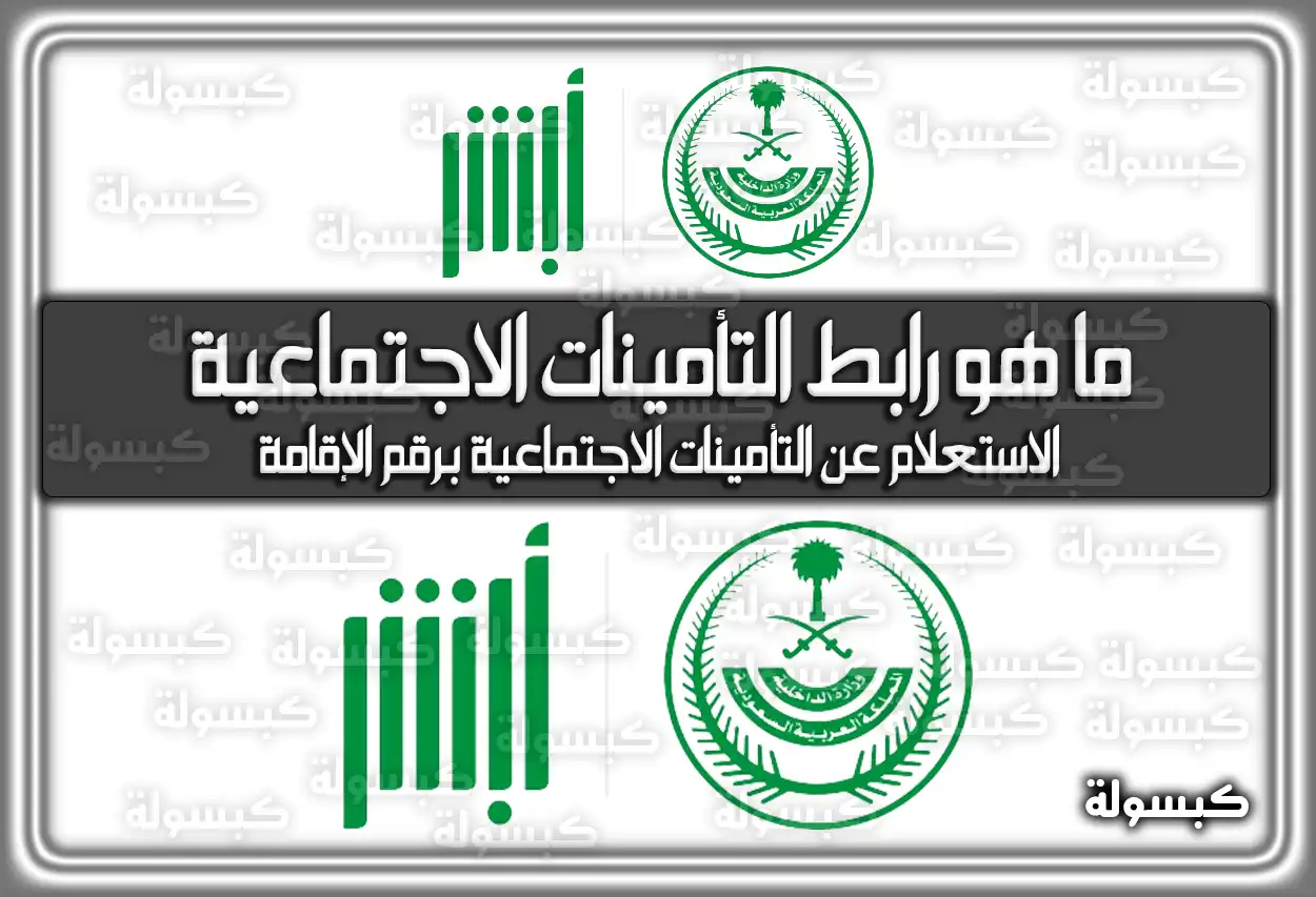 ما هو رابط التأمينات الاجتماعية تسجيل الدخول؟