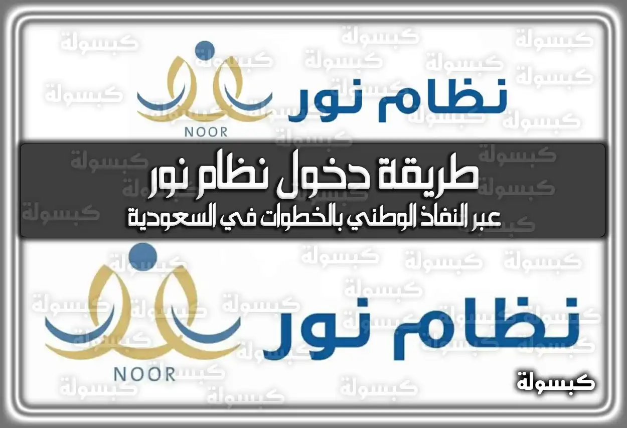 طريقة دخول نظام نور عبر النفاذ الوطني 1447 - 2026 بالخطوات
