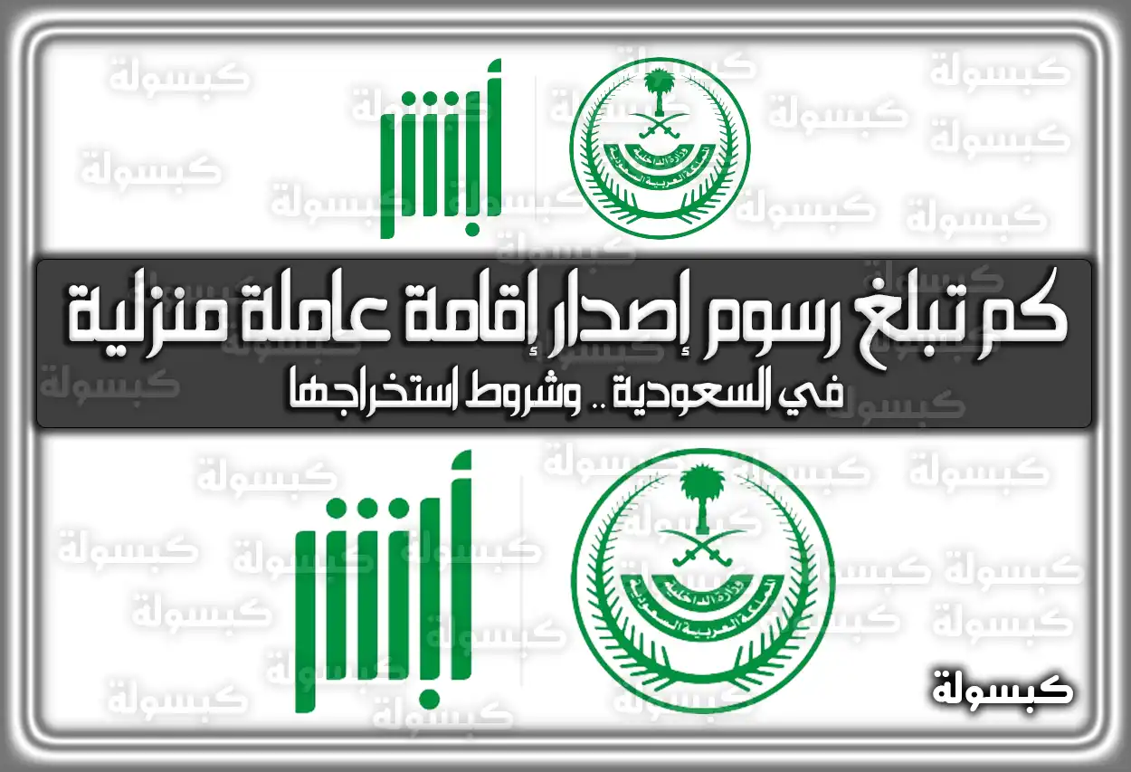 كم تبلغ رسوم إصدار إقامة عاملة منزلية 2026 - 1447 وشروط الاستخراج في السعودية (تم التحديث)