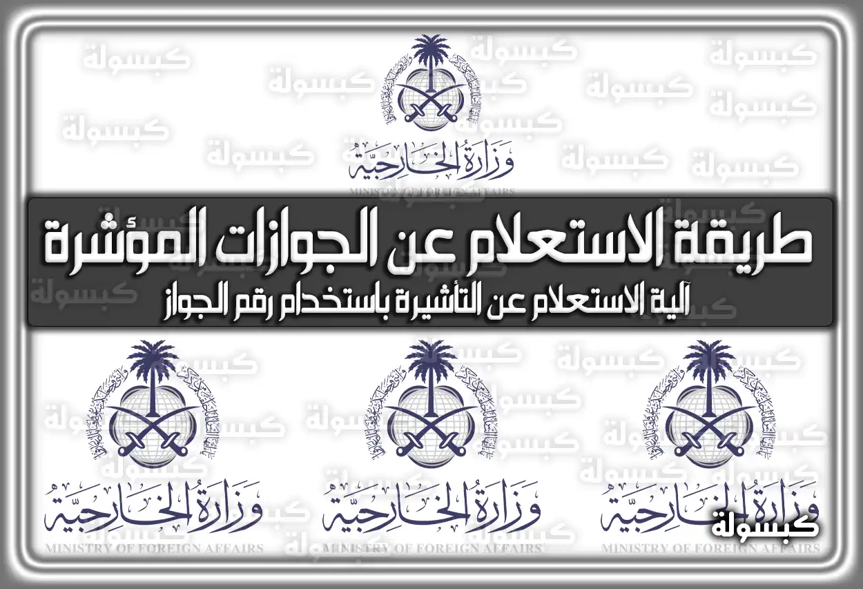 طريقة الاستعلام عن الجوازات المؤشرة