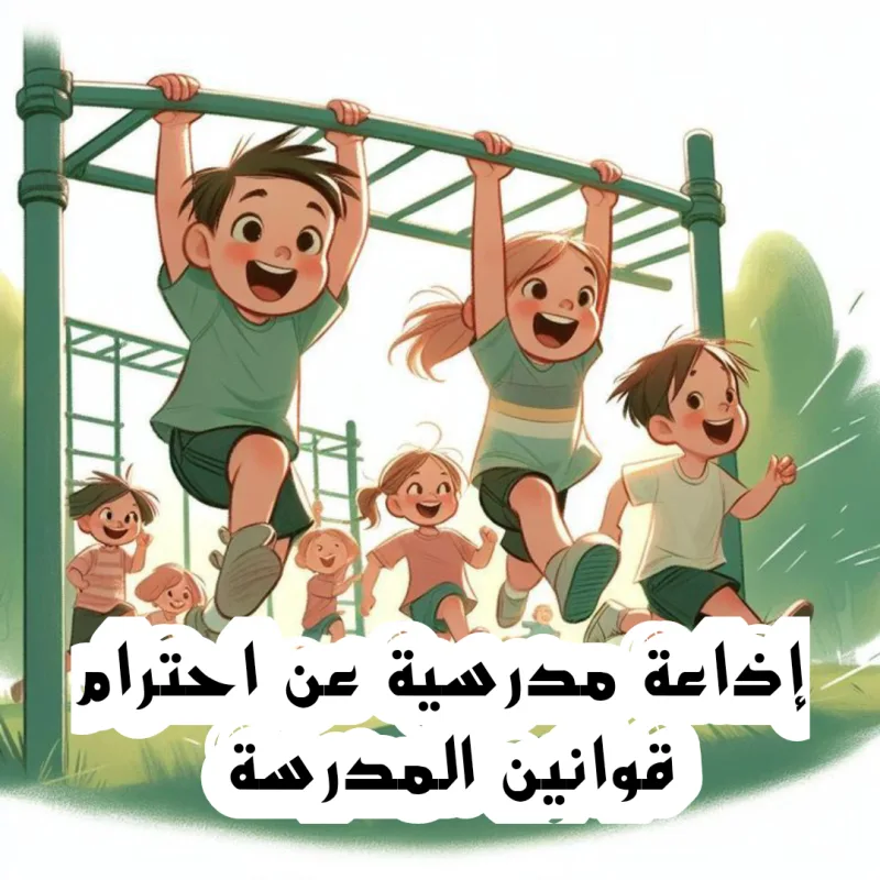 إذاعة مدرسية عن احترام قوانين المدرسة شاملة العناصر