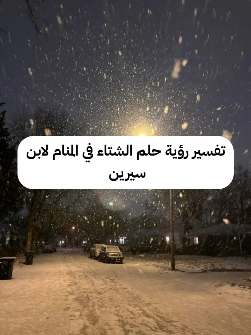 تفسير رؤية حلم الشتاء في المنام لابن سيرين - رمز المطر والصواعق في الحلم