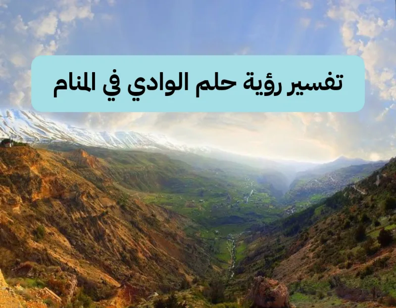 تفسير رؤية حلم الوادي في المنام