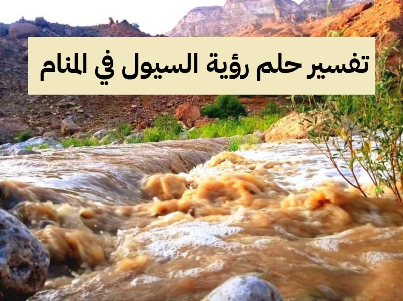 تفسير حلم رؤية السيول في المنام لابن سيرين بالتفصيل